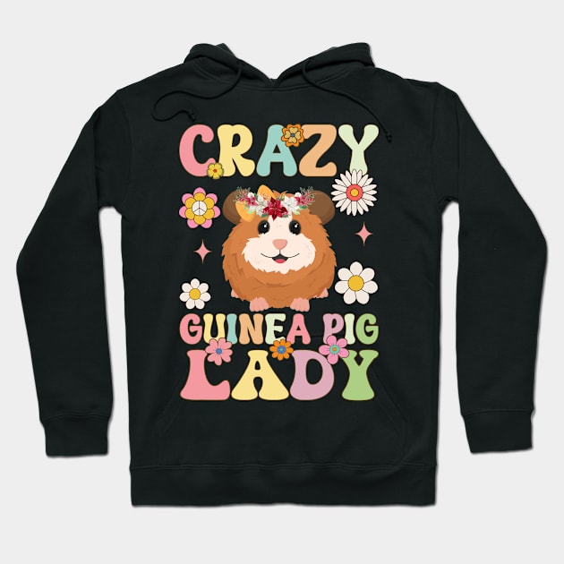 Crazy Guinea Pig Lady Groovy Guinea Pig Hoodie by Alex21